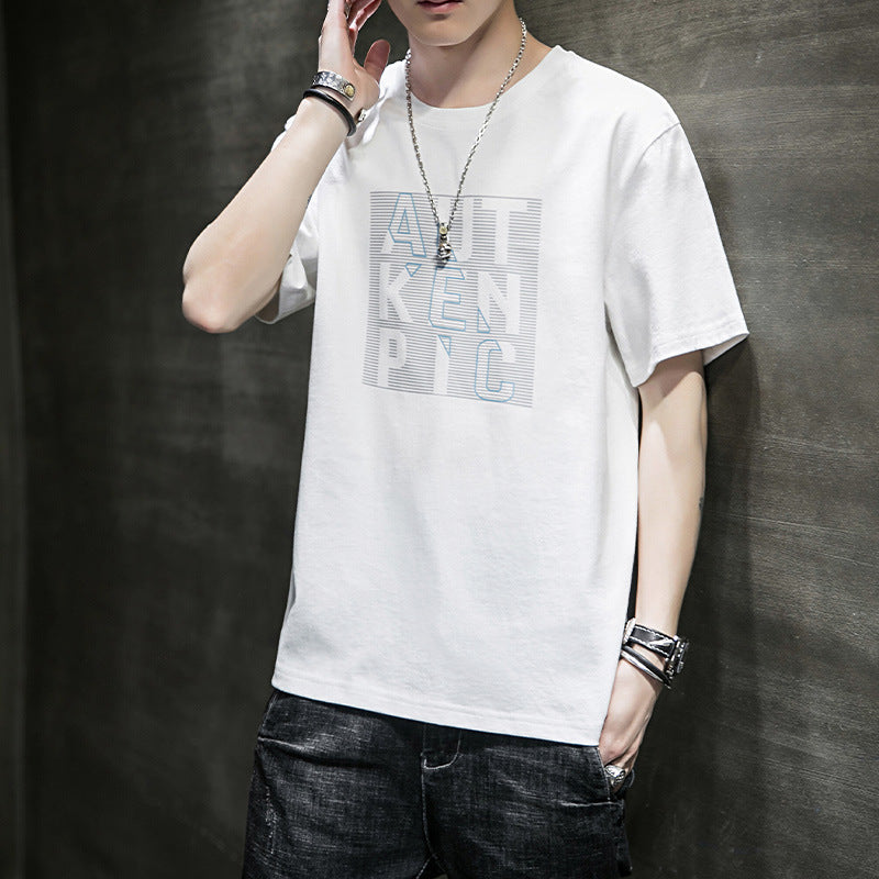 New Hong Kong Fashion Brand Cotton Short Sleeve T-shirt - globaltradeleader