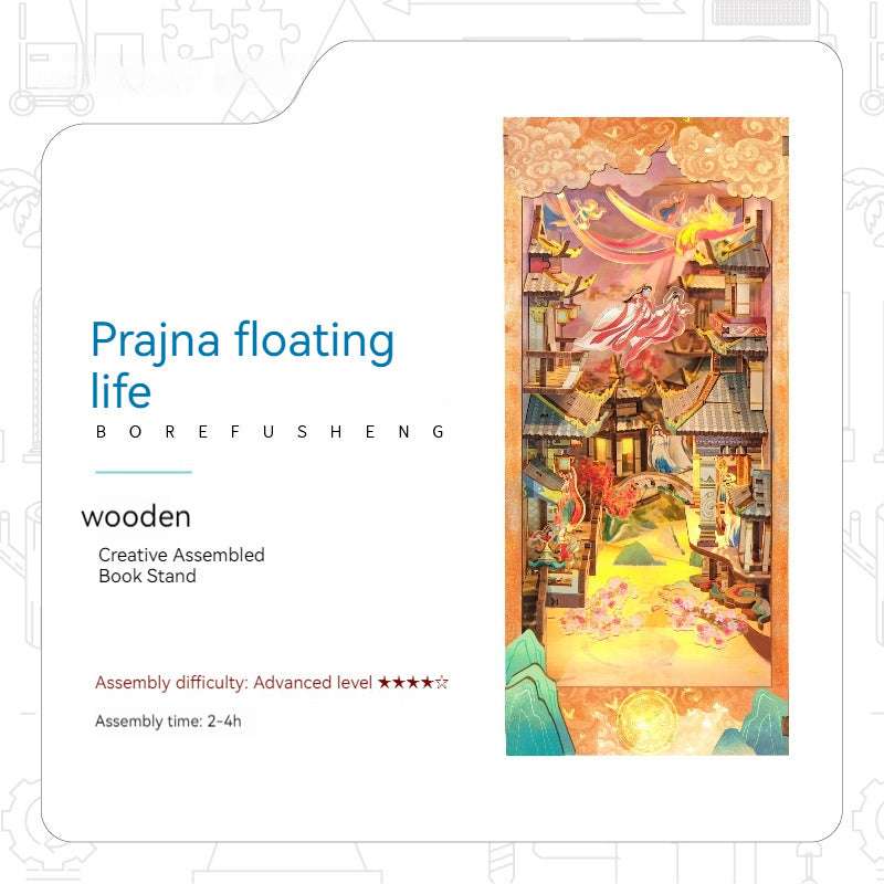 Whale Air Diy Cottage Magic World 3d Stereo Hand-assembled Book Stand Desktop Model Toy For Holiday Gift - globaltradeleader