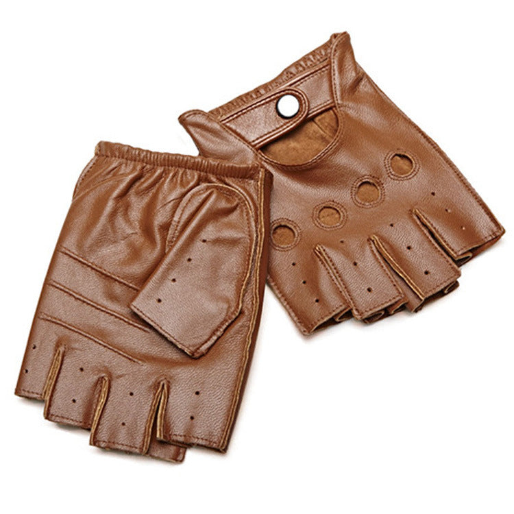 Winter Sheepskin Half Finger Gloves - globaltradeleader