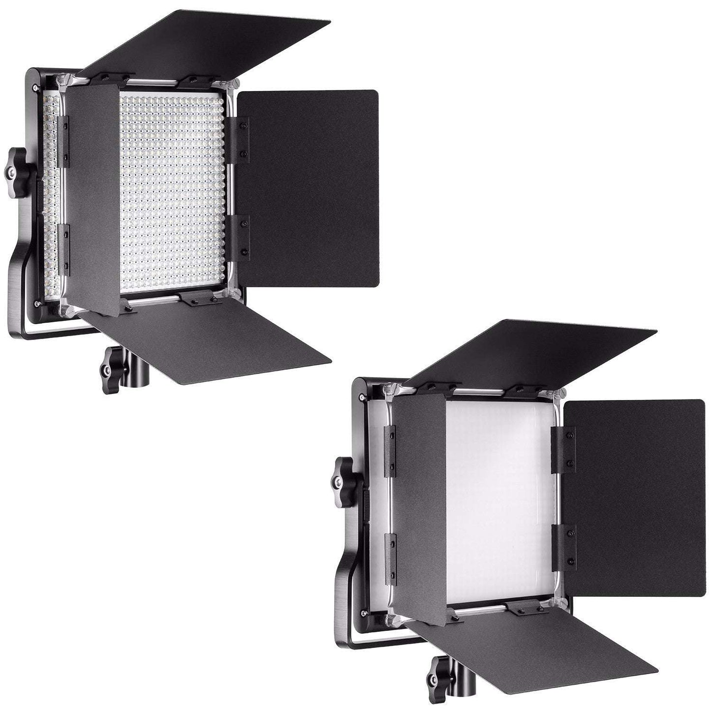 Neewer 2 Packs Professional Metal Bi-color Dimmable 660 LED Video Light