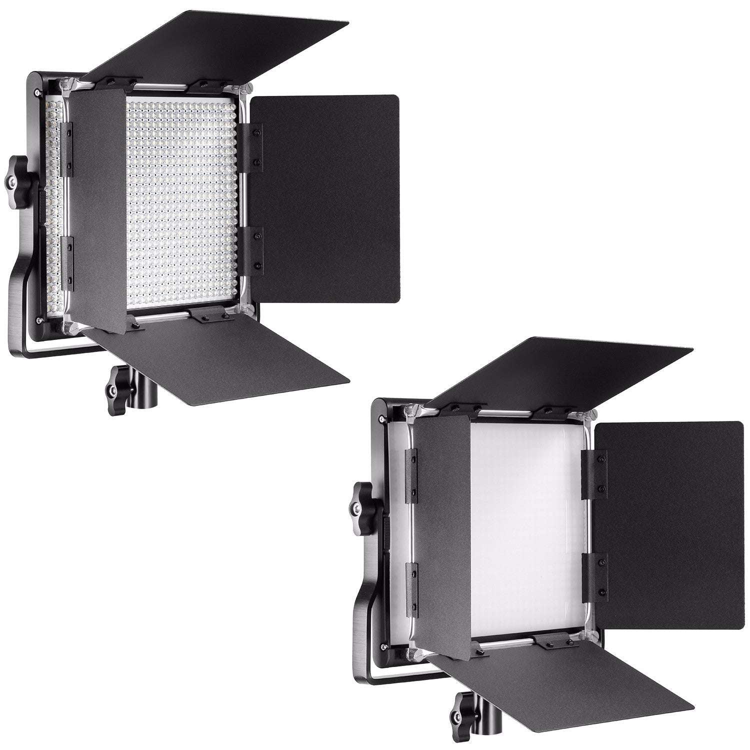 Neewer 2 Packs Professional Metal Bi-color Dimmable 660 LED Video Light