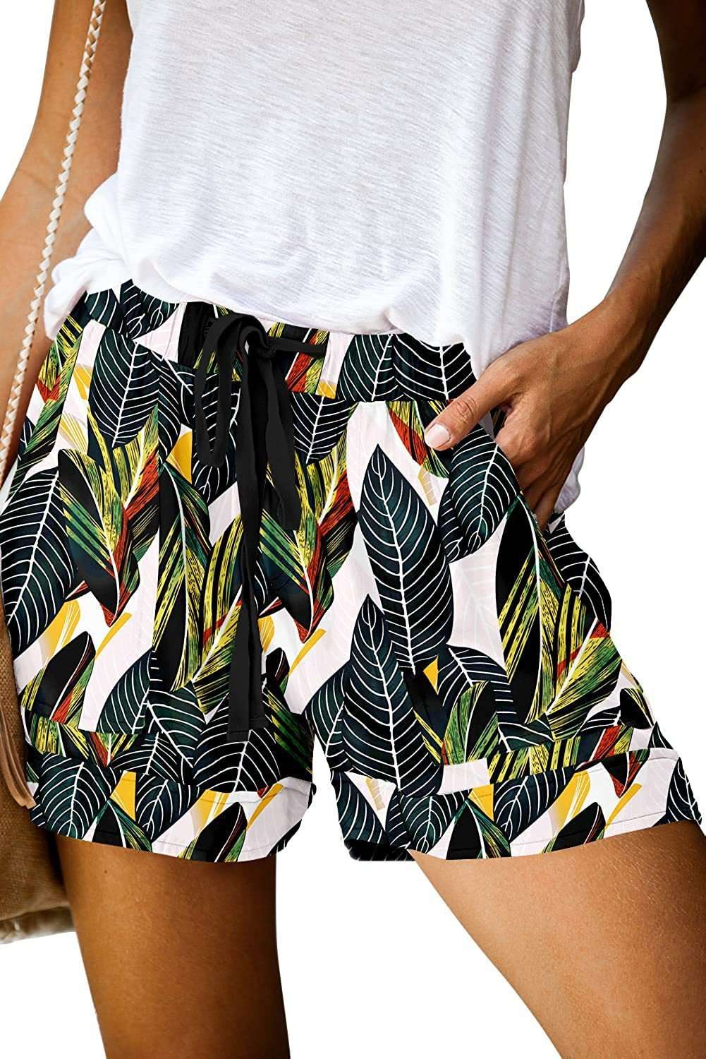 Summer Printed High Waist Straight Shorts Women's Casual Pants - globaltradeleader