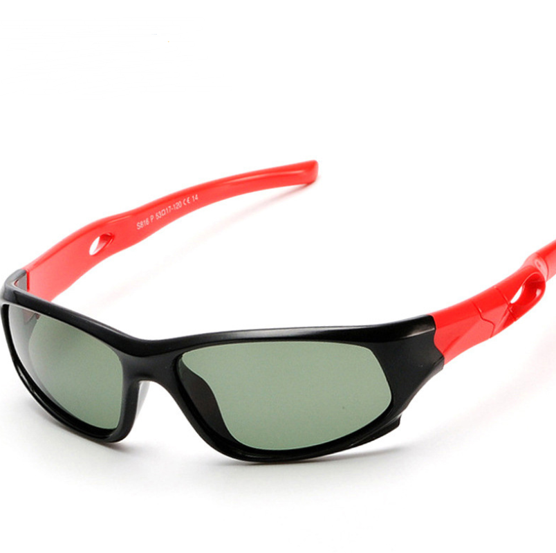 Silica gel riding sunglasses Outdoor boys and girls sunglasses Children's polarizing Sports Sunglasses