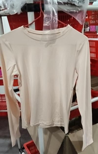 Women's Fashion Casual Solid Color Slim Pullover T-shirt - globaltradeleader