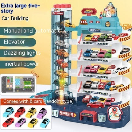 Children's Rail Car Building Toy Multi-storey Parking Lot - globaltradeleader
