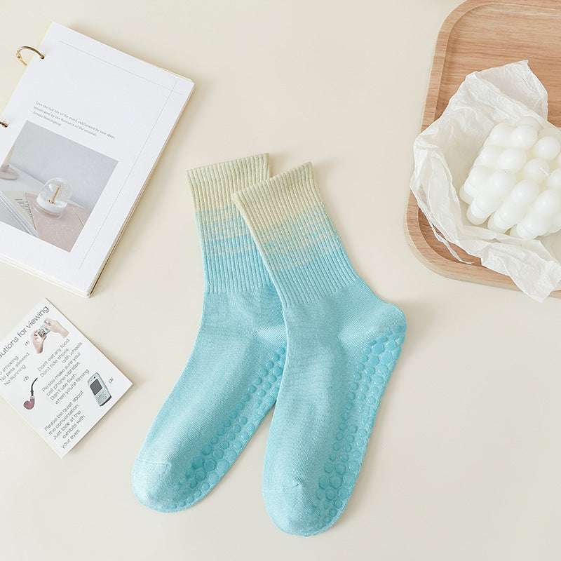 Gradient Yoga Socks Children's Professional Non-slip Autumn And Winter - globaltradeleader