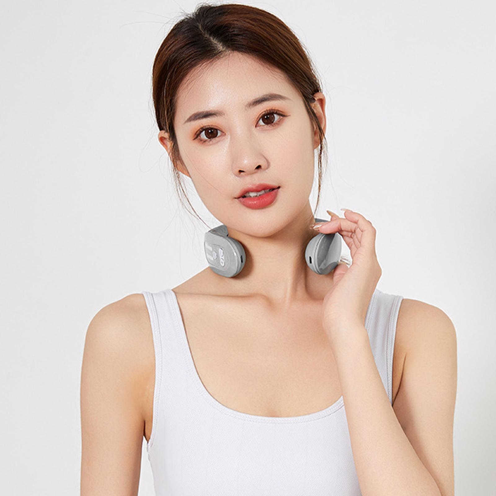 EMS Neck Acupoints Lymphvity Massager Device Intelligent Neck Massager With Heat Blue Hot Design - globaltradeleader