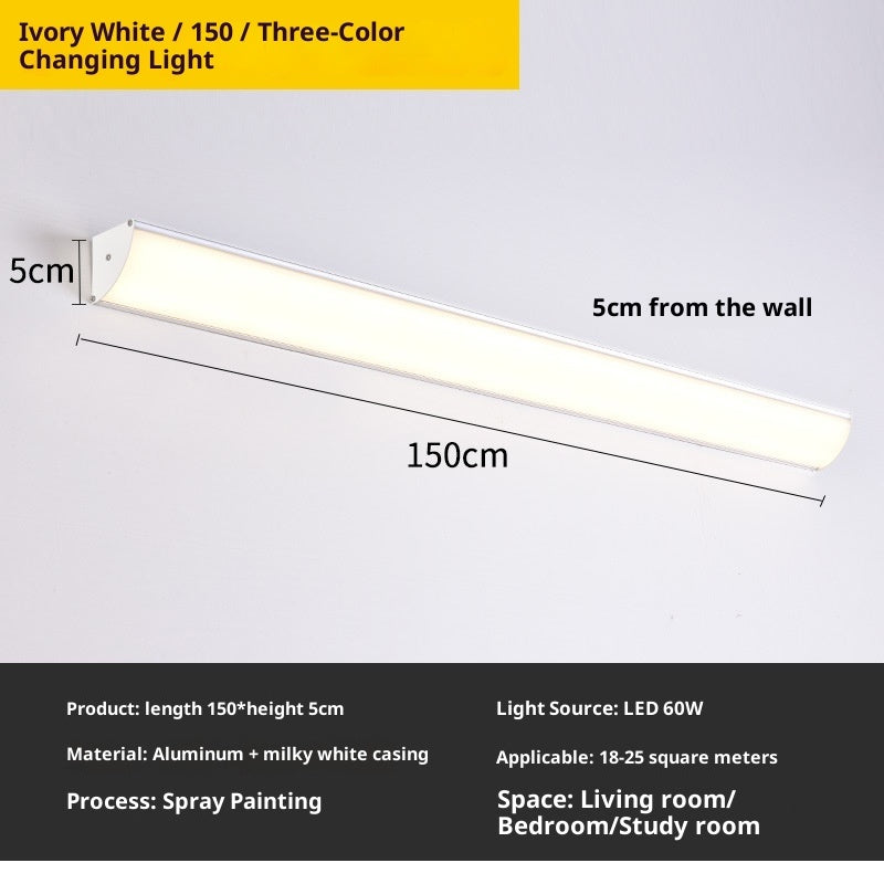 Surface-mounted Outdoor Sensor Light, Waterproof Strip Wall Lamp - globaltradeleader