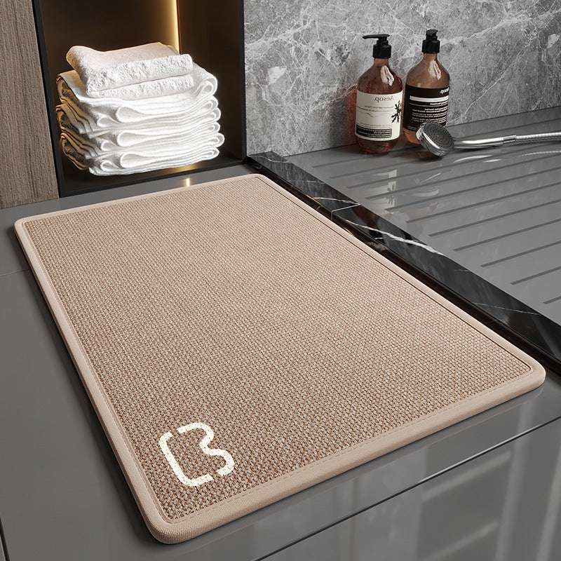 Home Fashion Linen Bathroom Mats Non-slip - globaltradeleader