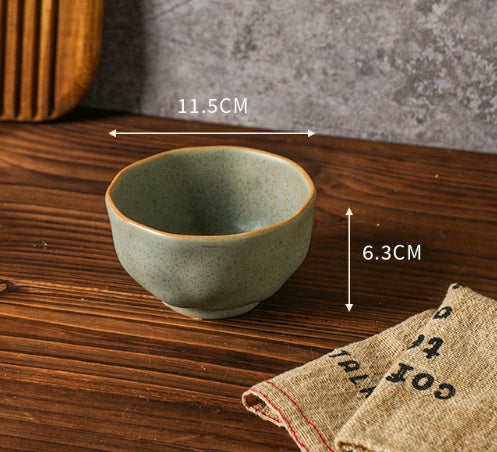 Retro Dish Plate Household Ceramic Bowl - globaltradeleader