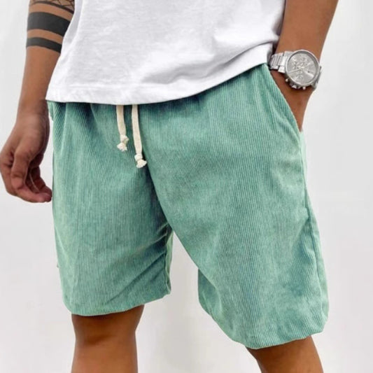 Lace-up Corduroy Men's Shorts Casual Pants - globaltradeleader