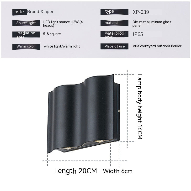 Modern Led Outdoor Up And Down Spotlight Waterproof - globaltradeleader