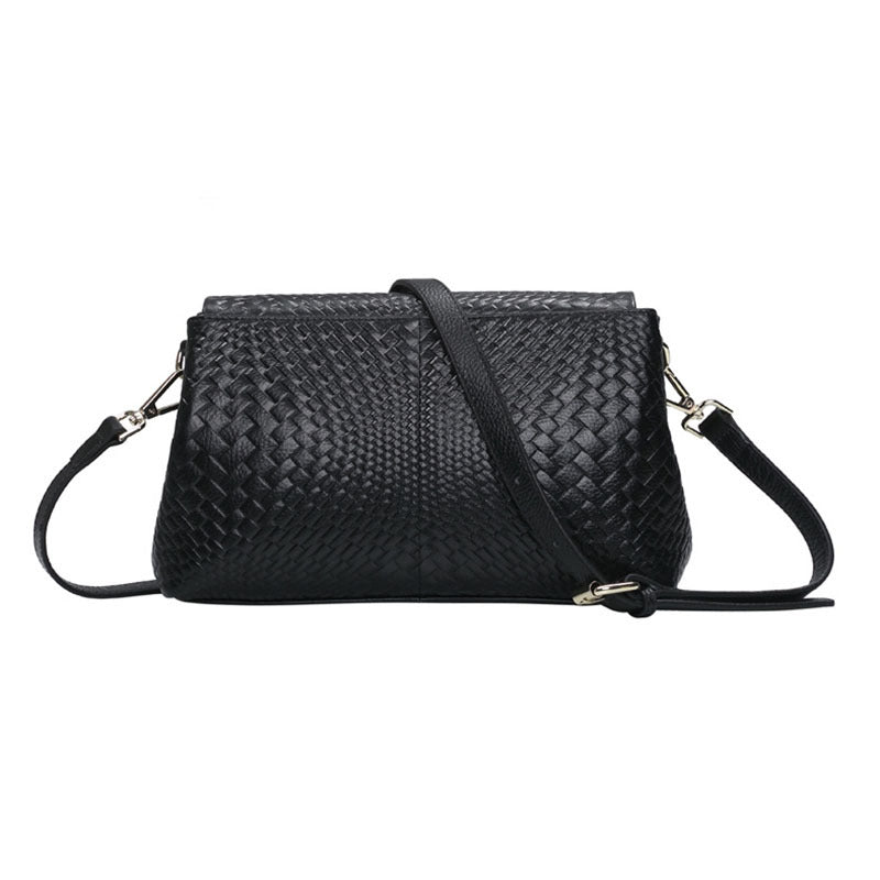 Genuine Leather Women's Woven Bag Crossbody Small Bag Women's Shoulder Messenger Bag - globaltradeleader