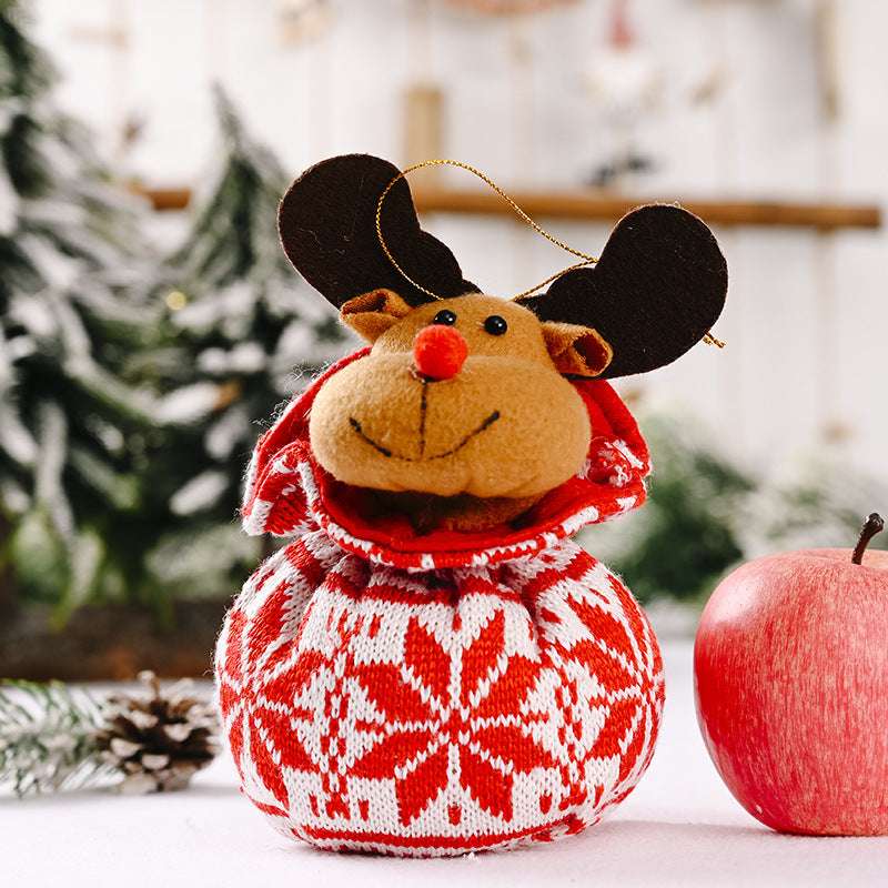 Creative New Knitted Three-dimensional Christmas Bag