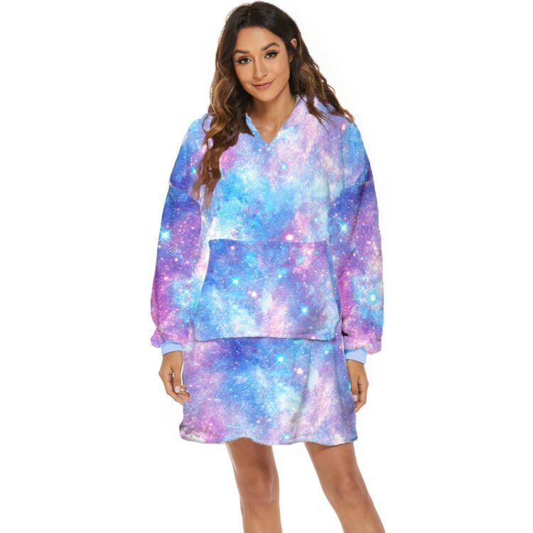 Cartoon Fruit Printed Lazy Blanket Hooded - globaltradeleader