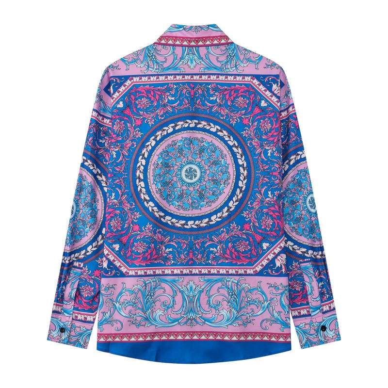 Men's Casual Loose Vintage Bohemian Long-sleeved Shirt