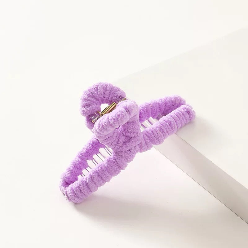 Autumn And Winter New Plush Grip Large Simplicity Temperament Girls' Hair Accessories