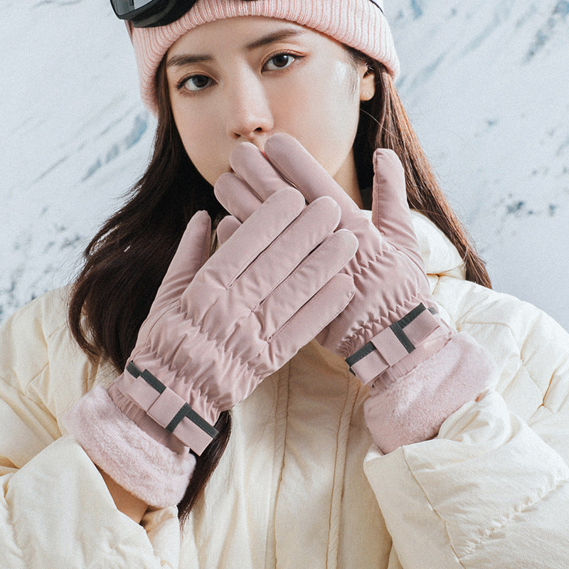 Winter Fleece-lined Thickened Touch Screen Gloves - globaltradeleader