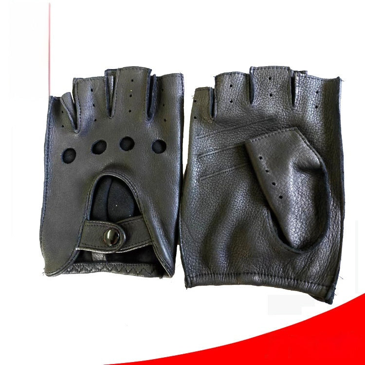 Winter Sheepskin Half Finger Gloves - globaltradeleader