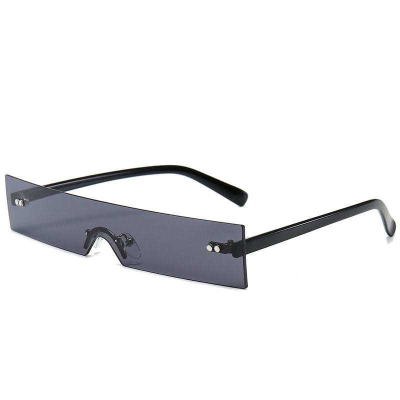 Small Framed One-piece Sunglasses