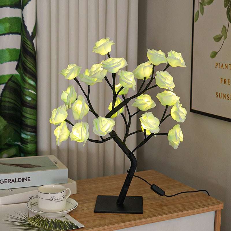 Bedroom Room Rose Tree Lamp Decoration - globaltradeleader