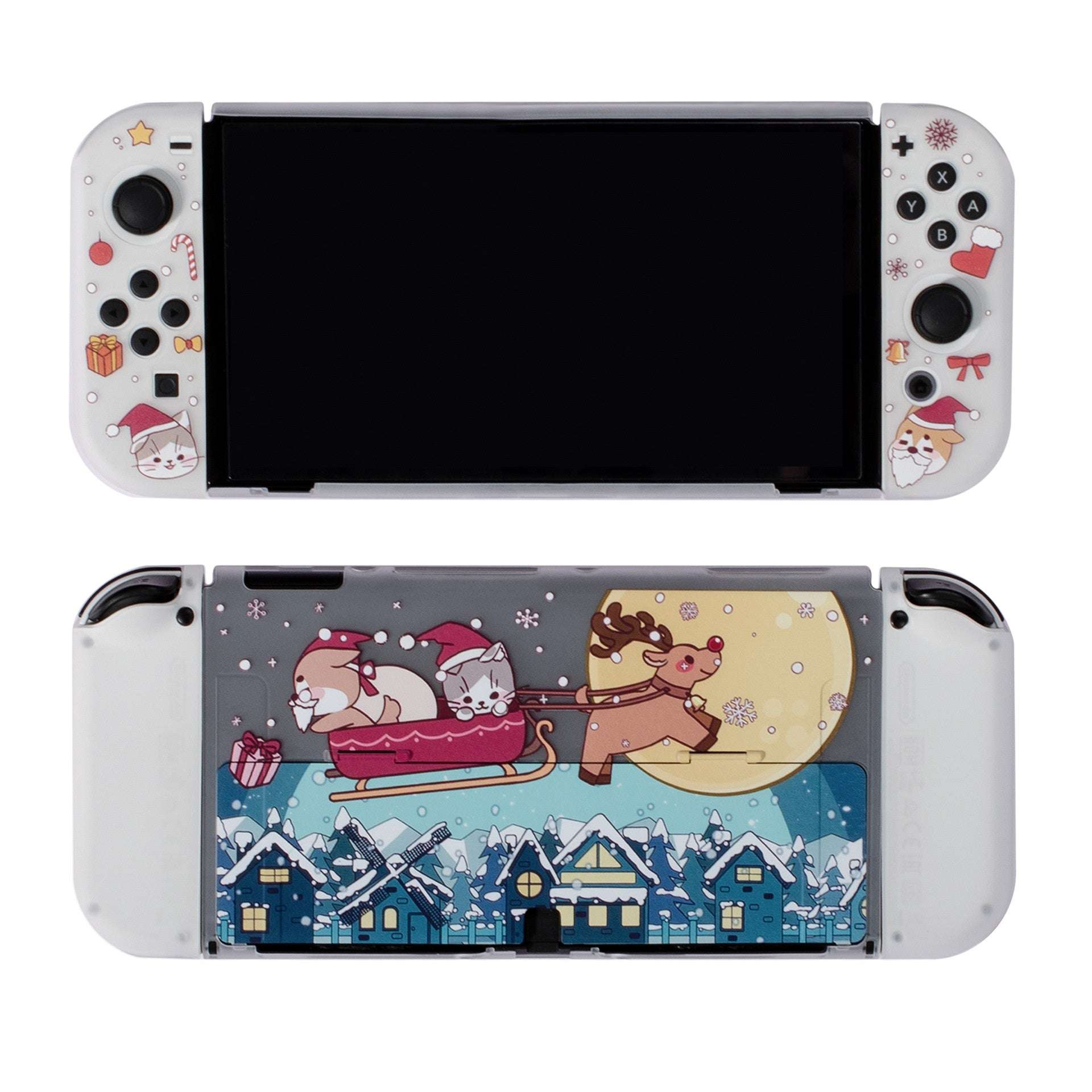 Christmas Cat And Dog TPU Soft Shell Game Console