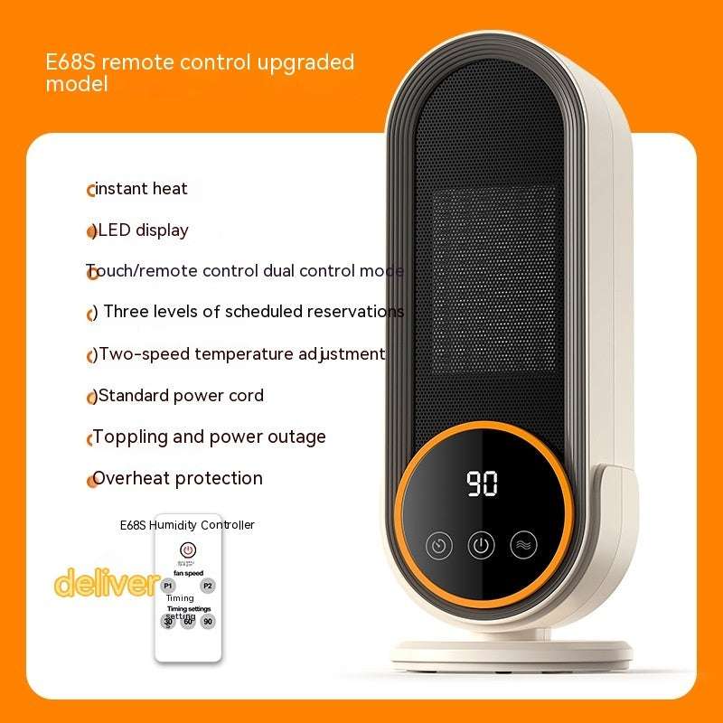 Warm Air Blower High Power 1200W Desktop Heater Ceramic PTC Heating Household Smart Electric Heater - globaltradeleader