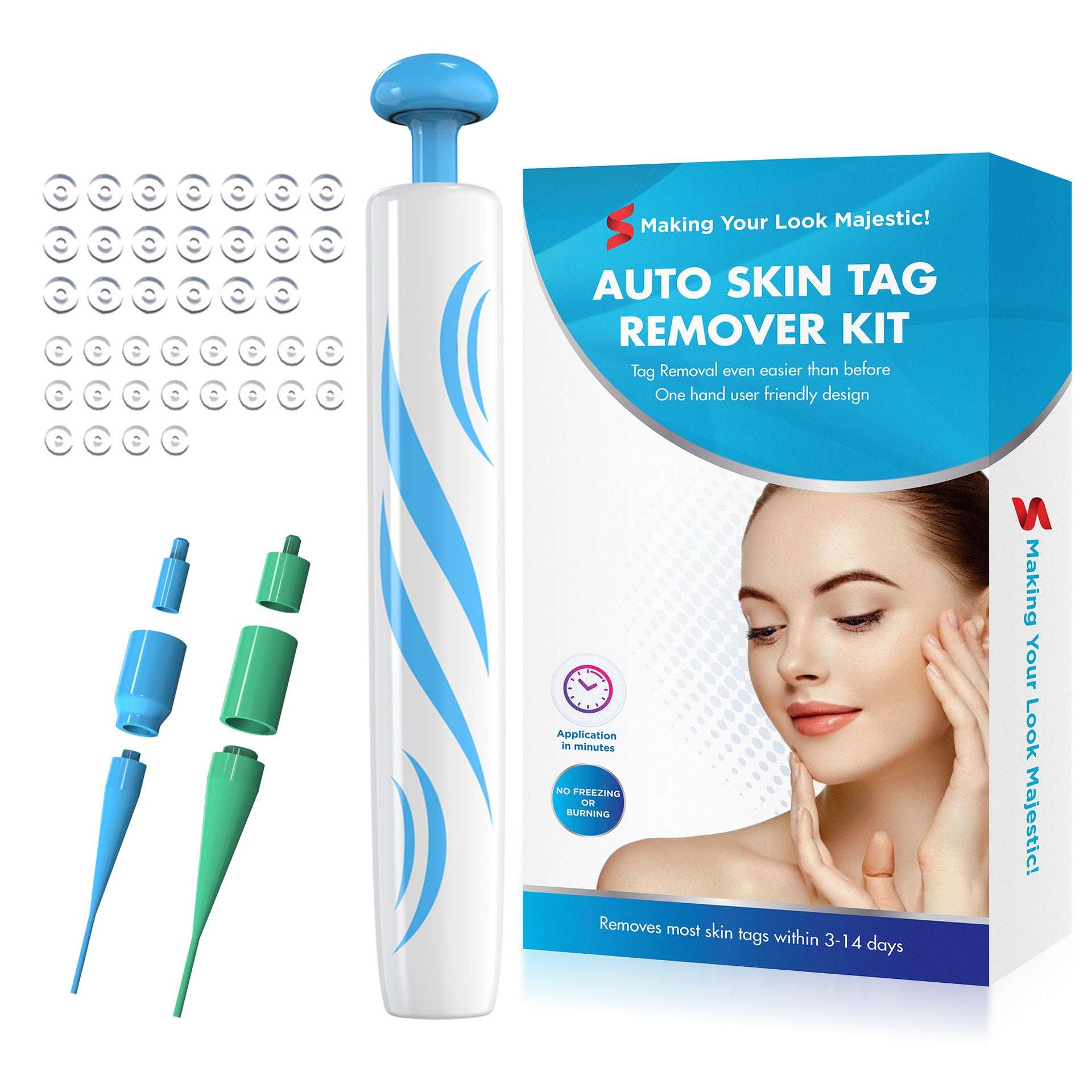 Skin Tag Removal Kit Home Use Mole Wart Remover Equipment Micro