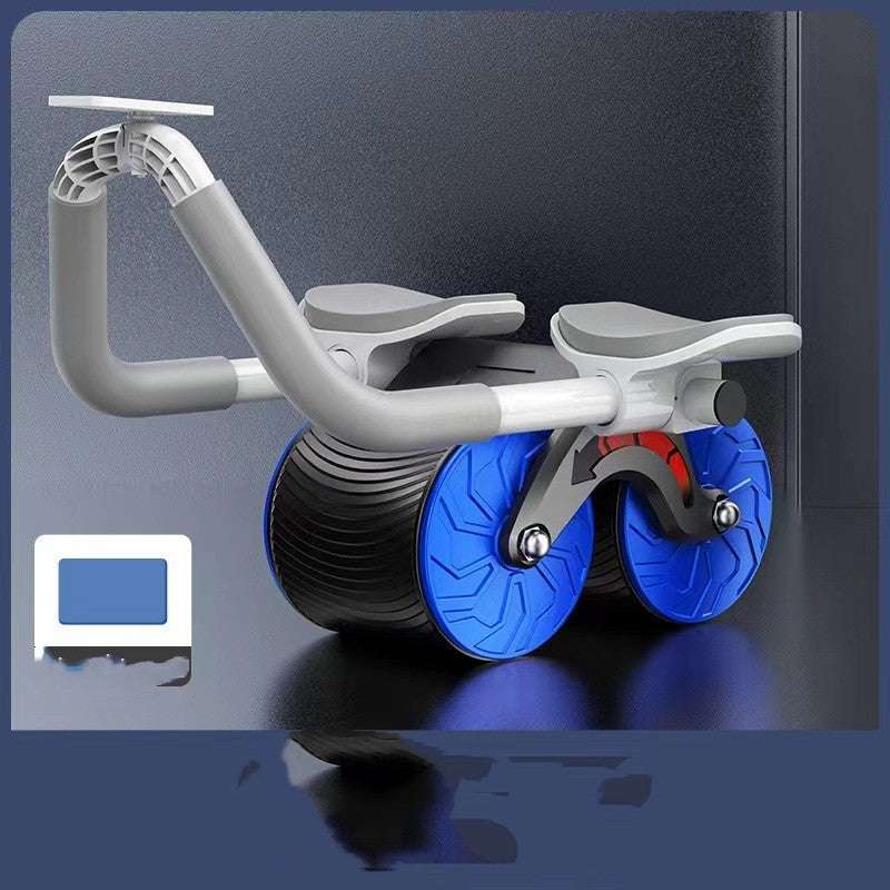 Abdominal Wheel Automatic Rebound AB Roller Abdominal Wheel Elbow Support Men And Women Belly Slimming Belly Fitness Equipment - globaltradeleader