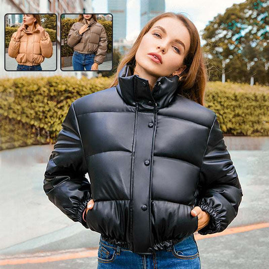 New Bread Coat Winter Warm Stand Collar Short Coat Y2K Cotton Jacket Womens Clothing - globaltradeleader