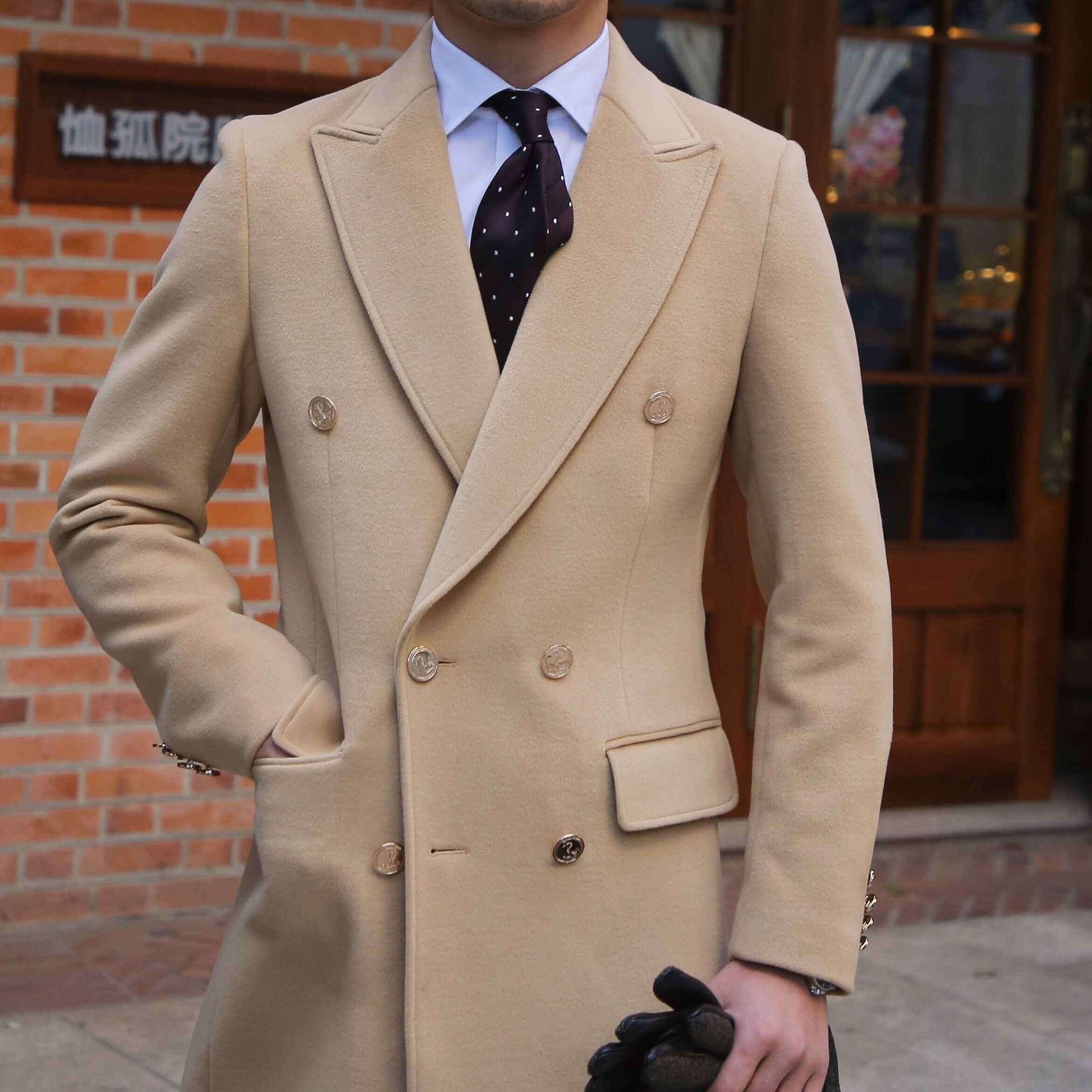Wool Coat British Slim Fit - globaltradeleader