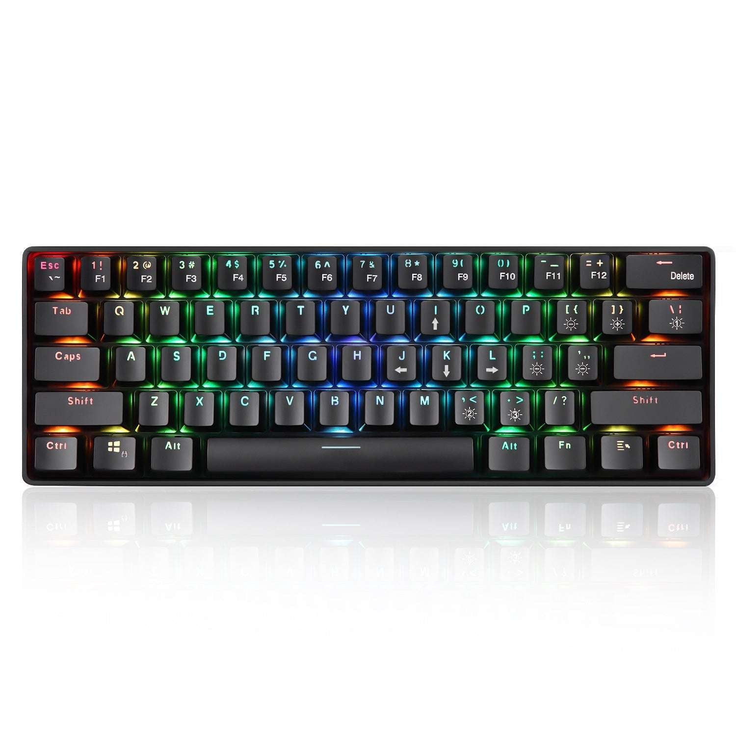 2021 Upgraded New Rgb Wireless 2.4G Dual-Mode 61-Key Mechanical Keyboard