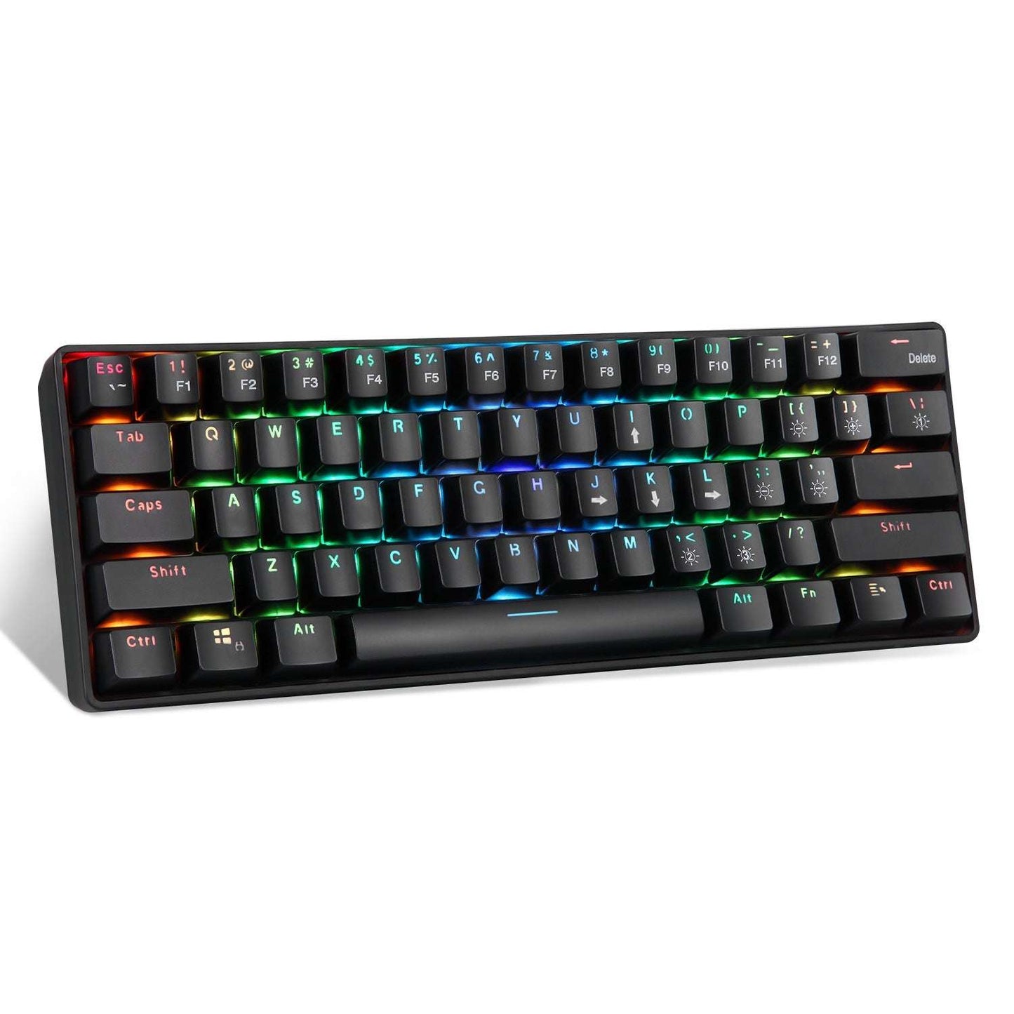 2021 Upgraded New Rgb Wireless 2.4G Dual-Mode 61-Key Mechanical Keyboard
