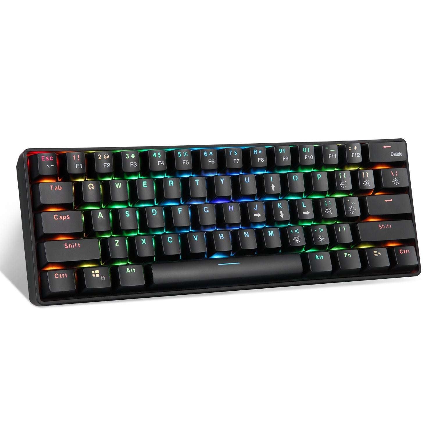 2021 Upgraded New Rgb Wireless 2.4G Dual-Mode 61-Key Mechanical Keyboard