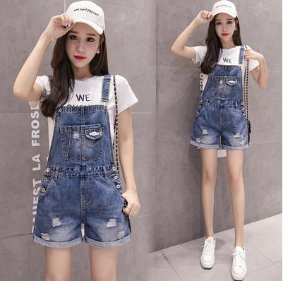 2021 summer new fashion all-match denim shorts - globaltradeleader