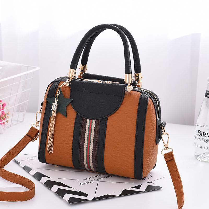 2022 Korean Version Of The New Hit Color Handbag Middle-aged Female Bag Boston Pillow Bag Shoulder Messenger Bag One Drop - globaltradeleader