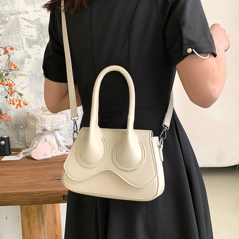 2022 Luxury Brand PU Leather Handbags For Office Women Ladies Small Shoulder Crossbody Sling Bag With Short Handle Cute Totes