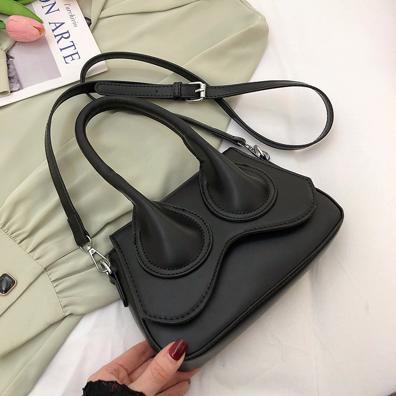 2022 Luxury Brand PU Leather Handbags For Office Women Ladies Small Shoulder Crossbody Sling Bag With Short Handle Cute Totes