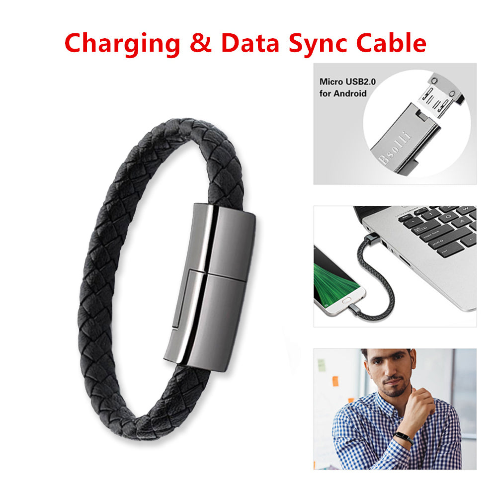 2022 New Bracelet Charger USB Charging Cable Data Charging Cord For IPhone14 13 Max USB C Cable For Phone Micro Cable