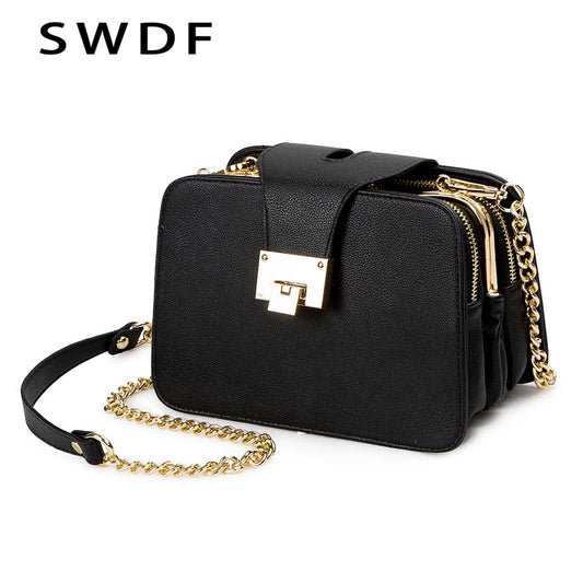 2022 Spring New Fashion Women Shoulder Bag Chain Strap Flap Designer Handbags Clutch Bag Ladies Messenger Bags With Metal Buckle