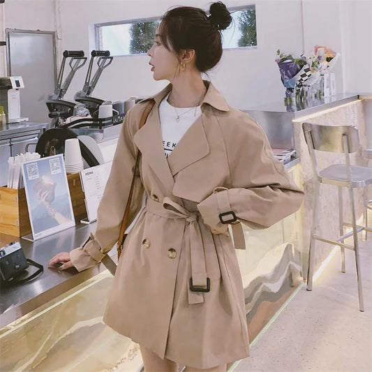 2022 Spring Simple Women's Trench Coat - globaltradeleader