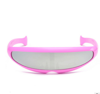 Personality Sunglasses Laser Glasses Men Women Sunglass Robots Silver Lens Sun Glasses Men's Driving Goggles Glasses