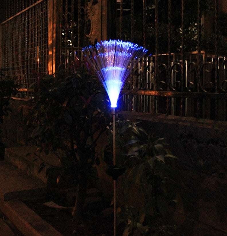 Solar Colorful Fiber Optic Lawn Lights - globaltradeleader