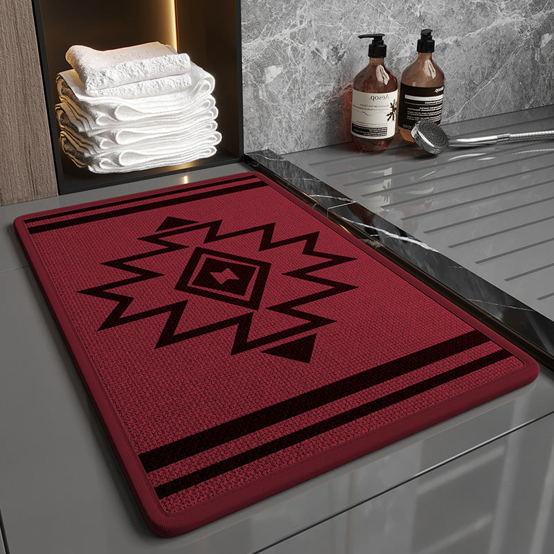 Home Fashion Linen Bathroom Mats Non-slip - globaltradeleader