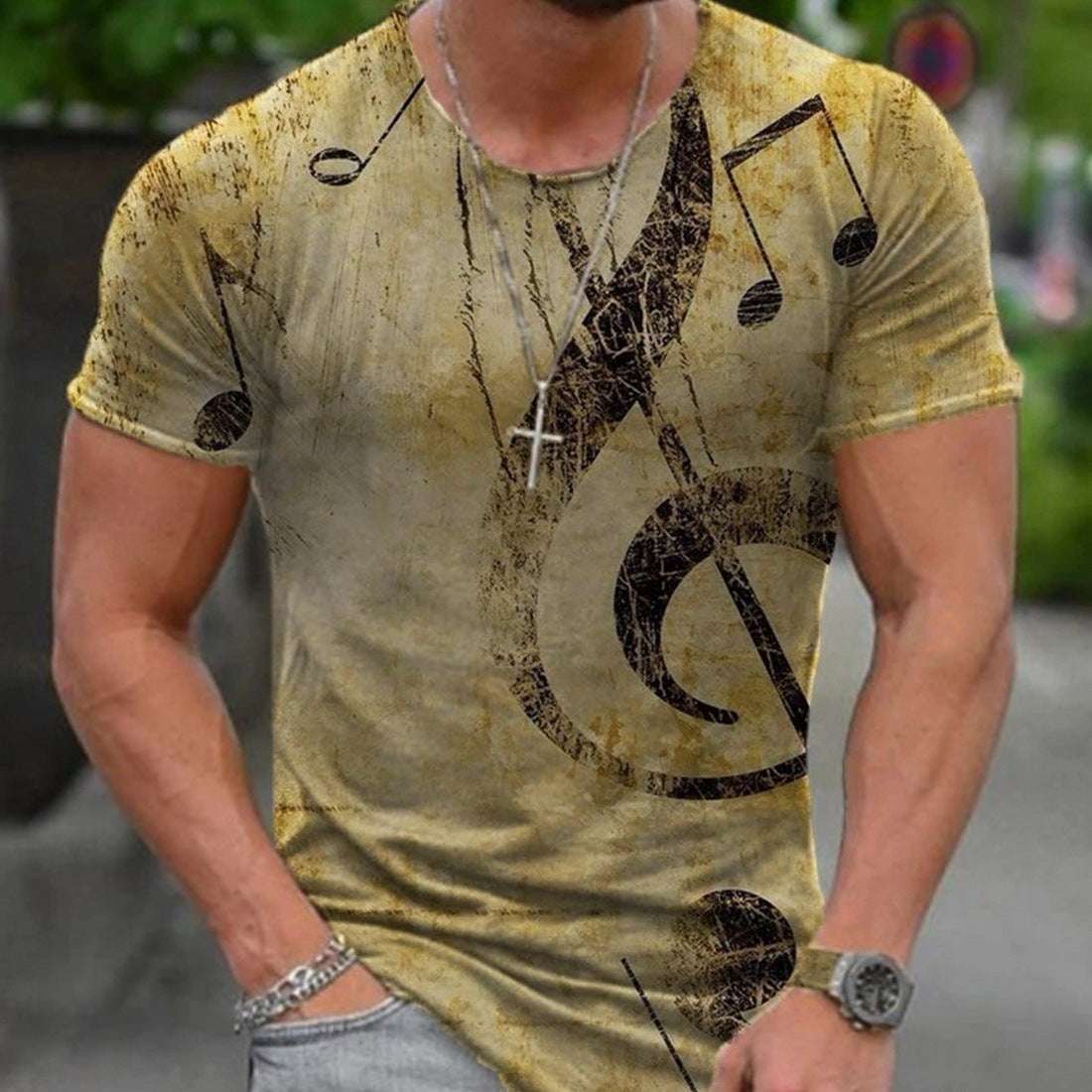 Men 3D Graphic Casual T-shirt - globaltradeleader