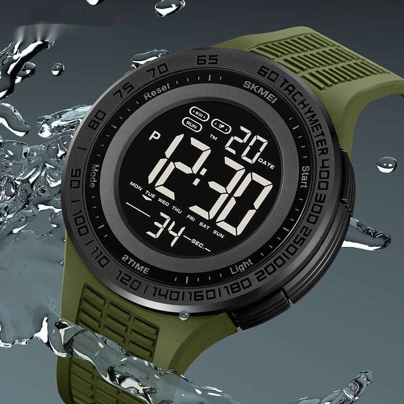 Men's Stylish And Versatile Electronic Watch Luminous Waterproof - globaltradeleader
