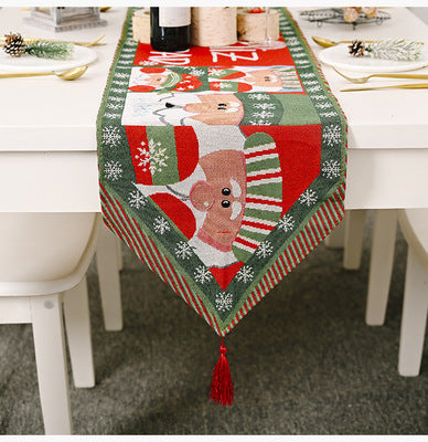 Christmas decorations knitting cloth table flag - globaltradeleader