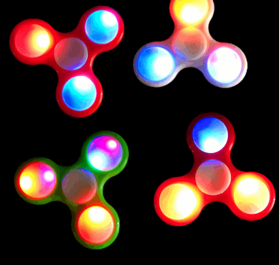 Fidget Spinner Led Lights Batteries Included