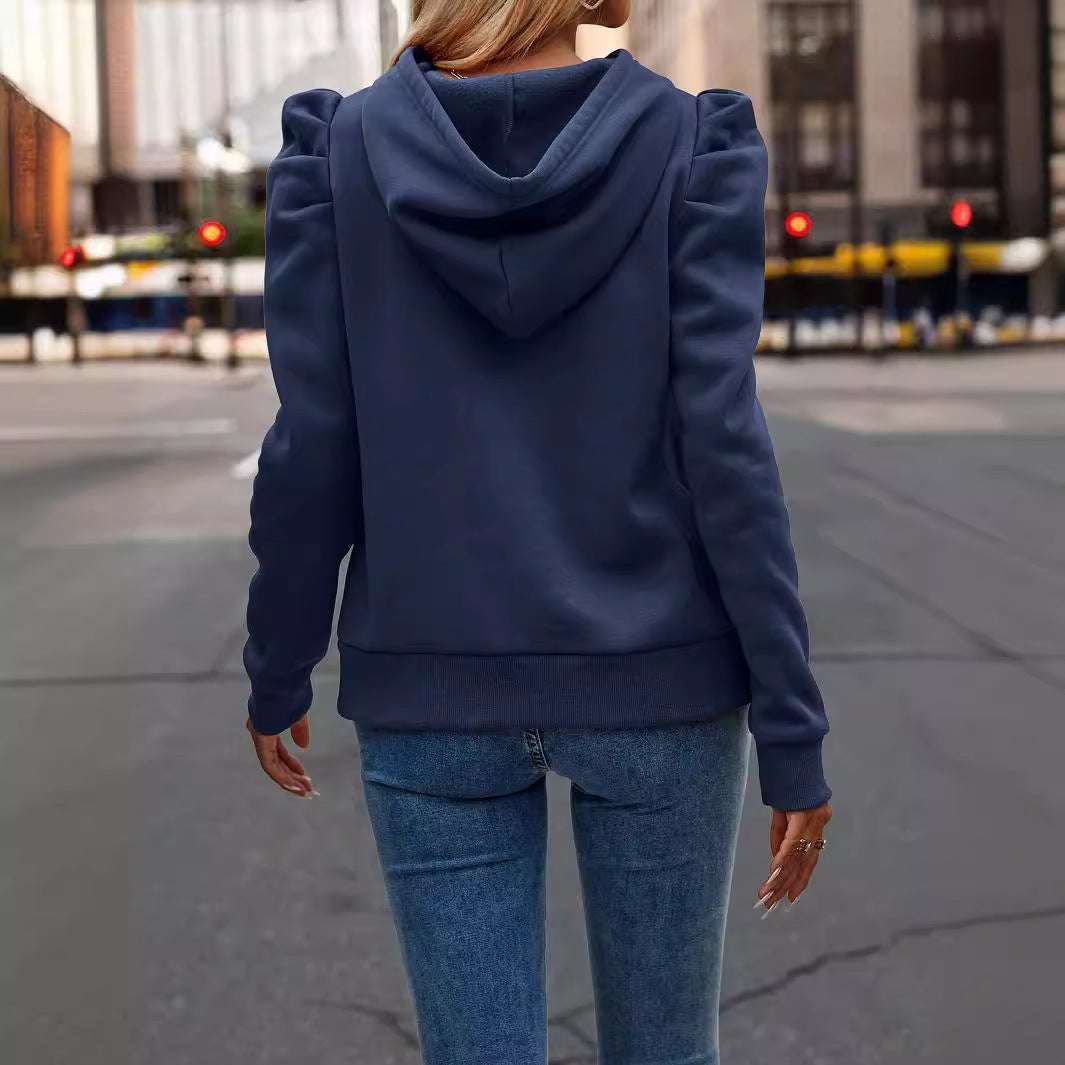 Solid Color Long-sleeved Casual Women's Top Sweater - globaltradeleader