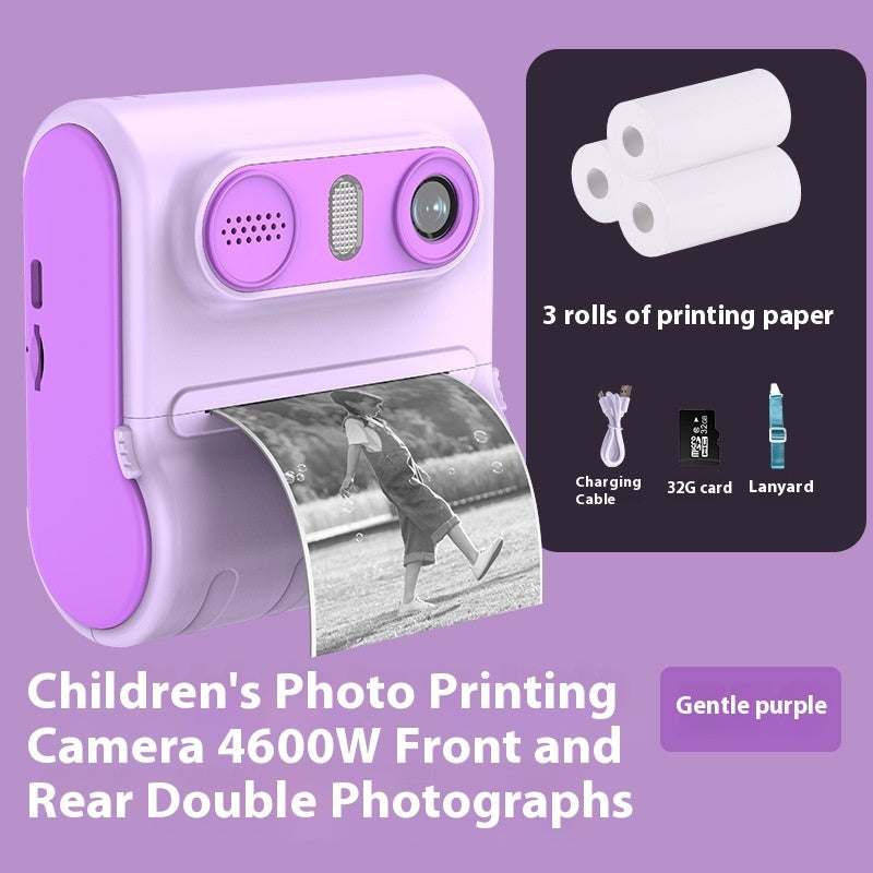 Instant Thermal 4600W HD Dual-camera Children's Printing Camera - globaltradeleader